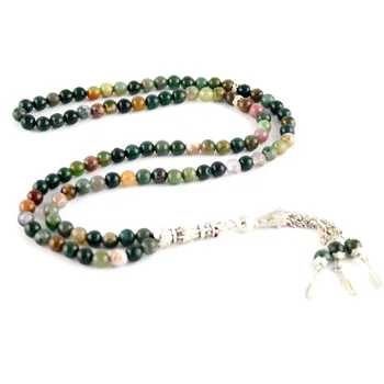 

Original Agate Bracelet Indian Agate Beads 99 Grains Islamic Bracelet Muslim Tasbih Worship Women's Bracelet Men's Bracelet