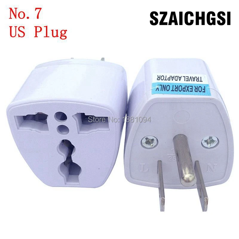 SZAICHGSI universal AU UK EU US Plug Adapter Power Socket