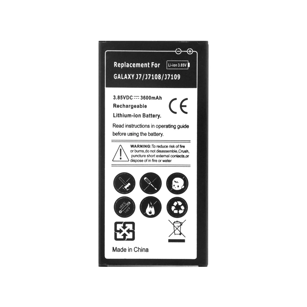 Батарея для samsung Galaxy J7 J7108 J7109 J710K J710H J710FN EB-BJ710CBA Lipo Li-Po литий-полимерная аккумуляторная батарея