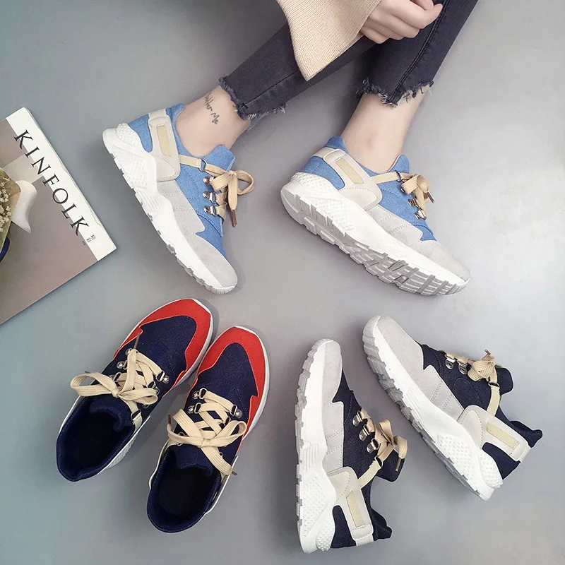 

Sport Shoes Flat Oxford Running Shoes For Women Breathable Shoe Canvas Arder Shoes Allmatch Student Flat Harajuku Vogue Marathon