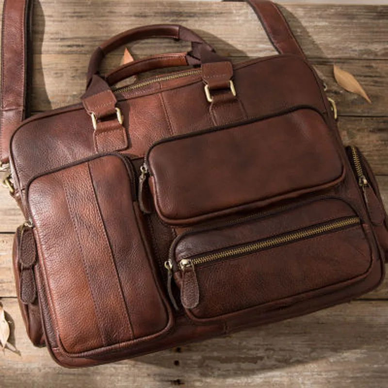 AETOO جلد طبيعي جلد طبيعي حقيبة لابتوب حقائب جلد البقر الرجال Crossbody حقيبة سفر الرجال البني حقيبة جلدية AETOO جلد طبيعي جلد طبيعي حقيبة لابتوب حقائب جلد البقر الرجال Crossbody حقيبة سفر الرجال البني حقيبة جلدية