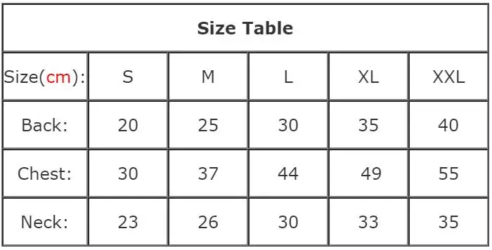 dog clothes size