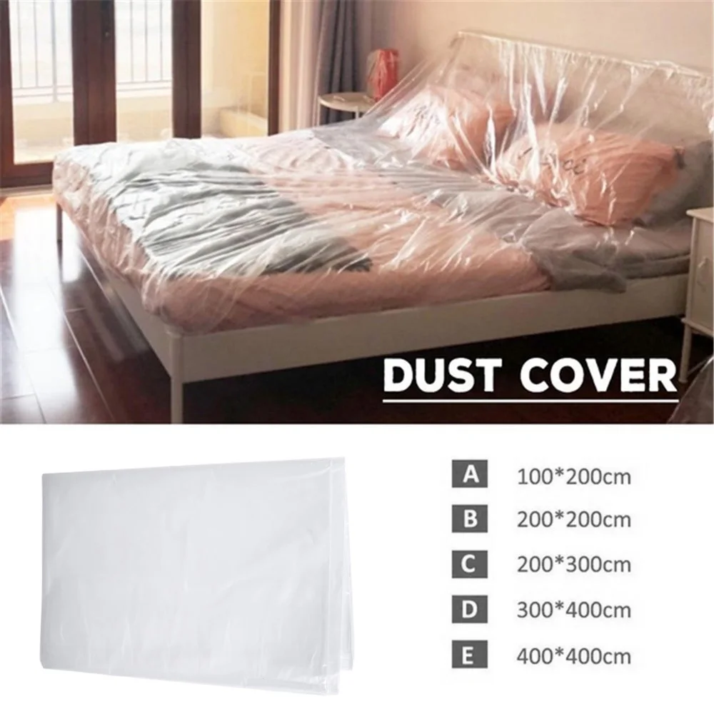 5 size Transparent Waterproof Furniture Dust Cover Home Cleaning