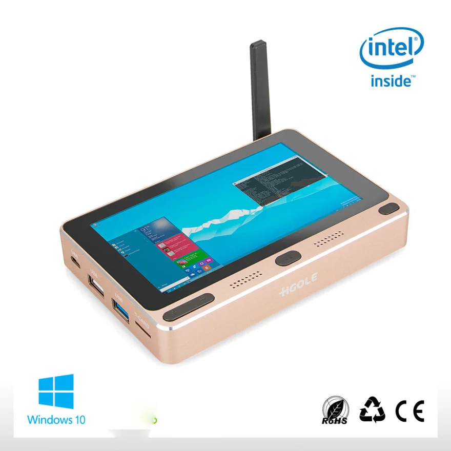 Бизнес офисные Портативный карман планшетный ПК с Windows 10 Home Intel Z8300 5 "Mini PC 4 GB Оперативная память 64 Гб Встроенная память USB WI-FI BOX HDMI