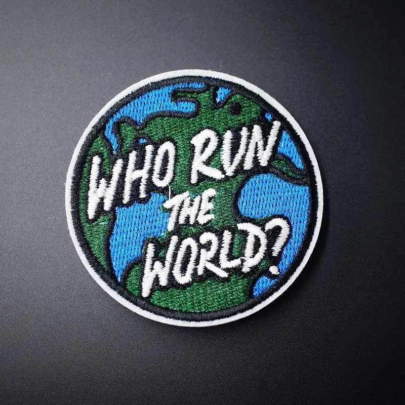 

Earth Size:7.1x7.1cm Mend Patch Badges Embroidered Applique Sewing Clothes Stickers Garment Apparel Accessories Patches Badge