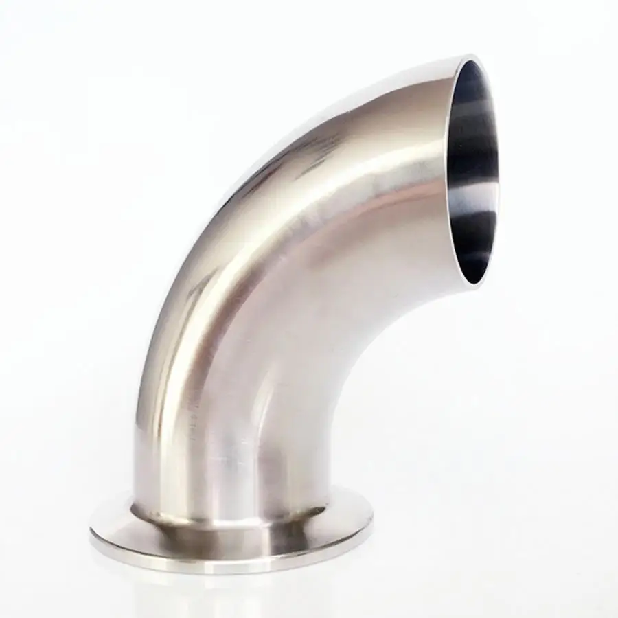 

108mm Pipe OD Butt Weld x 4" Tri Clamp SUS 304 Stainless Steel 90 Degree Elbow Sanitary Pipe Fitting Home Brew Beer Wine