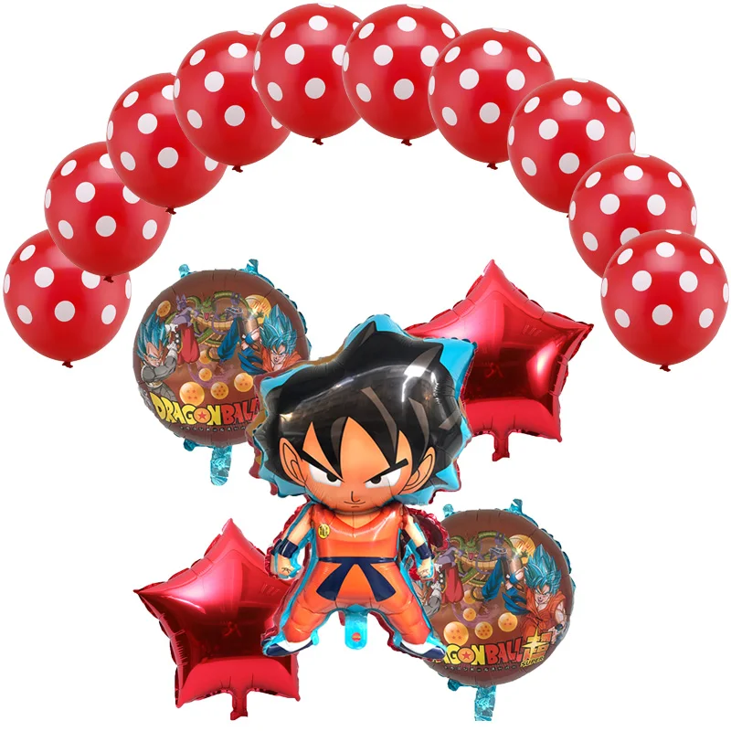 15 шт./лот 73*47 см шары Goku 18 дюймов звезды и 2 8 г латексные украшения для дня рождения