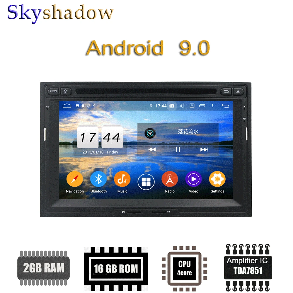 Perfect Android 9.0 2G RAM For PEUGEOT PG 3008 5008 Partner CITROEN Berlingo 2010-2016 Car DVD Player GPS Map car  Radio wifi bluetooth 3