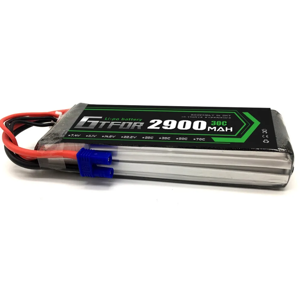GTFDR 7,4 V 2S 2900mah 30C ec2 разъем для lipo hubsan h501s Hubsan X4 запасные части для замены аккумуляторной батареи