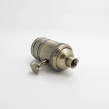 Античная латунь Бронзовый свет гнездо e26/e27 vintage Edison bulb держатель/подставка для лампы