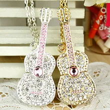 Гитара с отделкой кристаллами украшение в виде usb-накопителя флеш-карта памяти палка 128 ГБ 16 ГБ 32 ГБ Memoria Usb 64 ГБ флэш-накопитель Флешка 512 ГБ Флешка в подарок