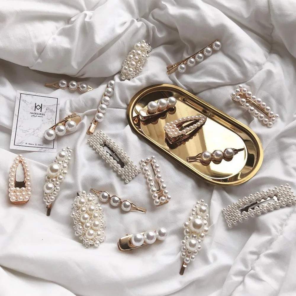 

Vedawas Bridal Women Hair Accessory Simulated Pearl Headband INS Girl Wedding Hairwear Jewelry Wholesale Barrettes Party xg2614