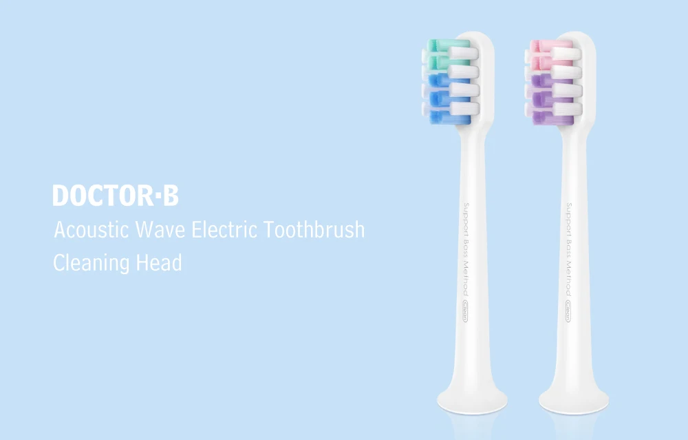 DOCTOR·B Acoustic Wave Electric Toothbrush Cleaning Head 2pcs