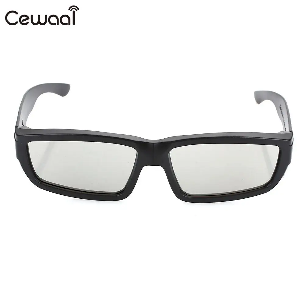 

Cewaal Plastic ABS Game 3D Glasses LCD Circular Polarized Glasses Mini DVD 3D Eyeglasses Glasses