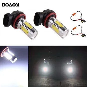 

BOAOSI 2x Led COB H11 H8 Lighting 7.5W Car Driving Fog Light Lamp Bulb No Error For Skoda Octavia 2010-2014