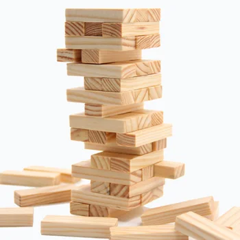 

48 PCS/Set Small Size Jengaa Puzzle Board Game Family/Party Best Gift for Children Funny Building Blocks Game