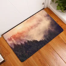 CAMMITEVER туман облако в горах леса Многоразовые моющиеся коврик, мат Захваты Нескользящие силиконовый захват для дома ванной Гостиная