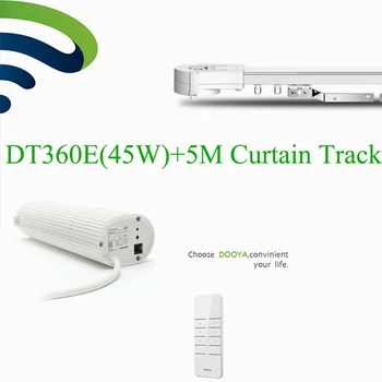

Intelligient Dooya DT360e Wifi Motor+5M Aluminum Curtain Rail Rod Track APP Remote Control Home Electric Curtain System
