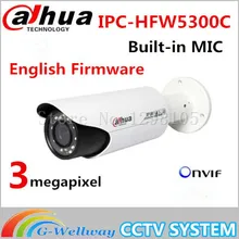 DAHUA IPC-HFW5300C 3Mp zoom lens full HD 1080P IR 30m Outdoor waterproof network ip camera english firmware IPC-HFW5302C