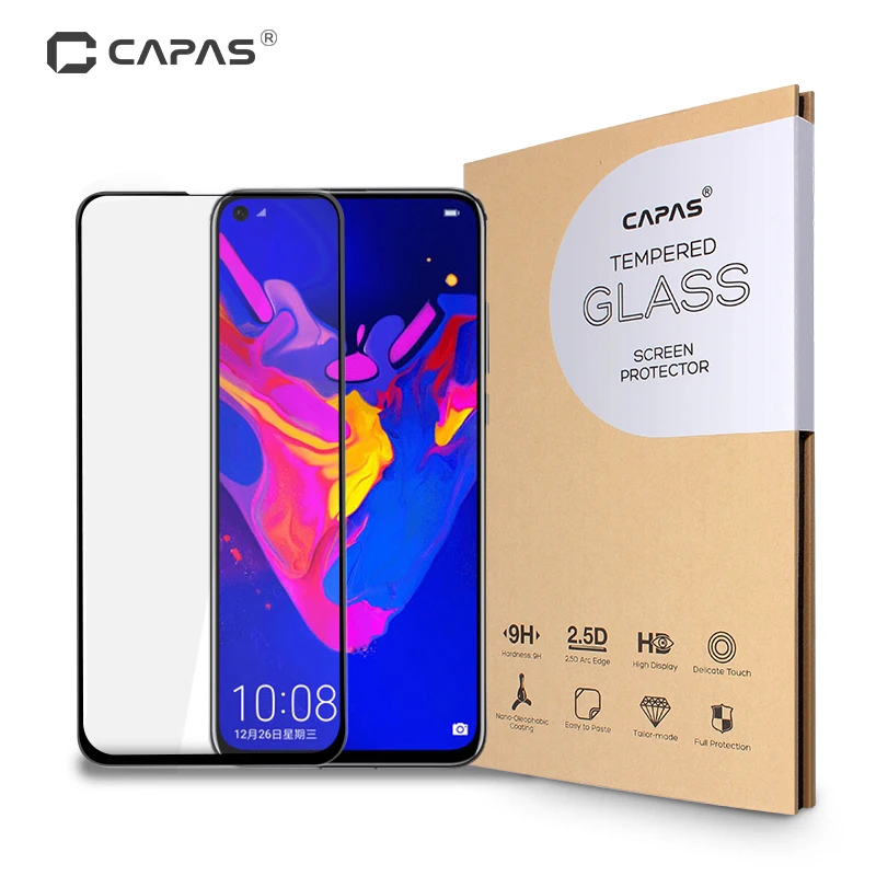 

Honor View 20 Tempered Glass Screen Protector Full Coverage For Huawei Honor V20 Glass Film LCD Guard Shockproof Anti-burst