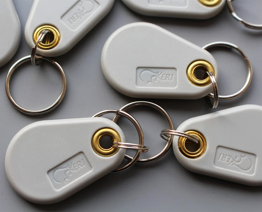 (10 pcs/lot) 125KHz EM4305 T5577 RFID Key Tags Ring Tokens Writable