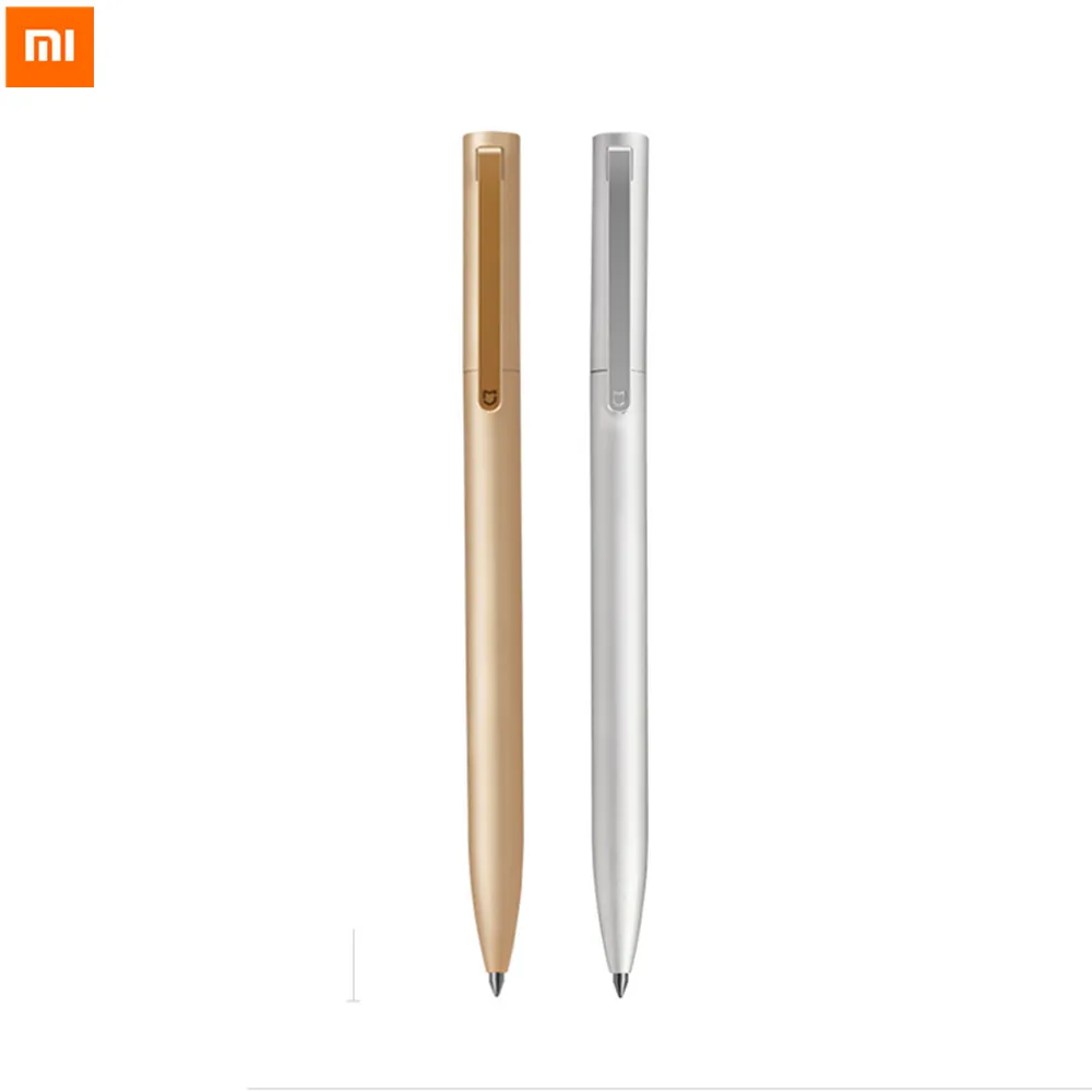 Новое поступление металлическая ручка Xiaomi Mijia 0 5 мм черный стержень золотой