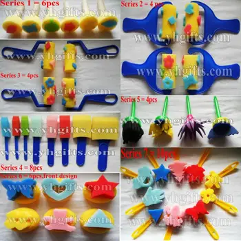 

42PCS/LOT,Art sponge,Art stamp,Sponge brush,Kids toys,Paint tools,Kindergarten supplies.Craft material.Cartoon stamper,42 design