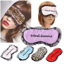 1pcs Women Travel Soft Silk Filled Sleeping Aids Eye Mask Cover Shade Blindfold Rest Shield 21.5*11cm Hot Selling