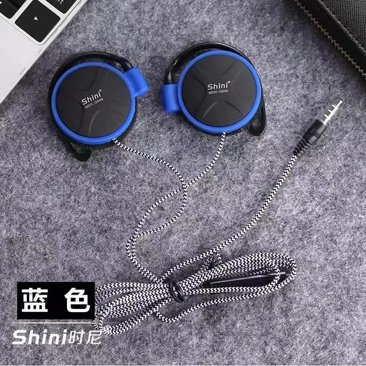 Наушники Shini Q940, 3,5 мм, гарнитура, Заушник, наушники для Mp3 плеера, компьютера, мобильного телефона, наушник для телефона - Цвет: Blue with Mic