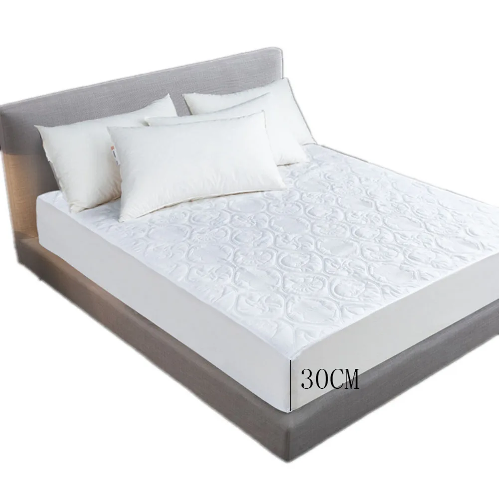  Meijuner Mattress Cover Waterproof Mattress Protector Cotton Bed Cover Embossed Bed Damp Proof Bed 