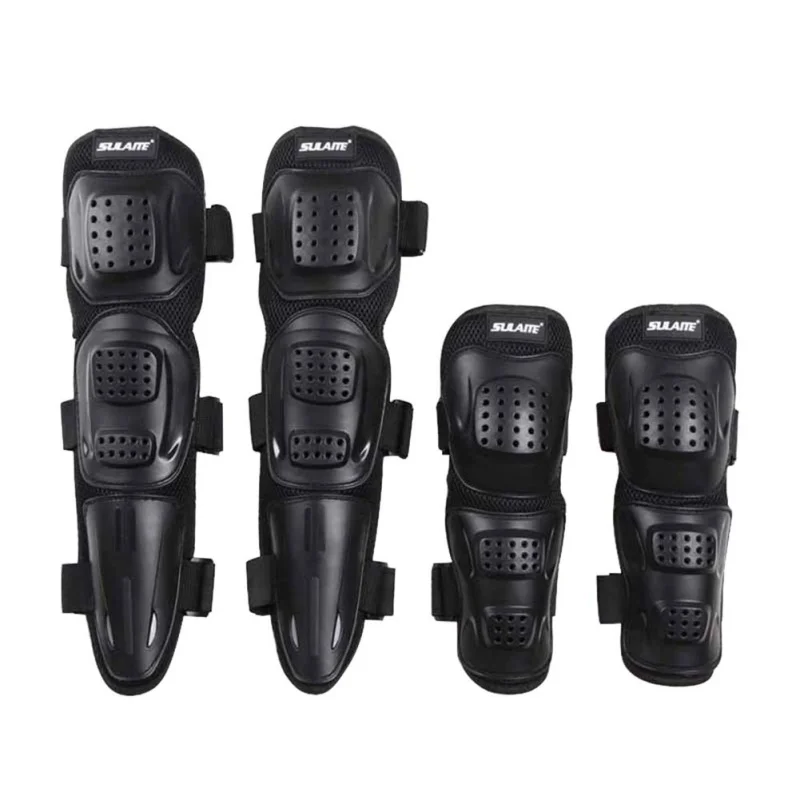 Sports Safety Elbow Knee Shin Armor Guard Protector Guards Gear Pad For Sports Motorcycle Motorbike Bike Racing Skating Set