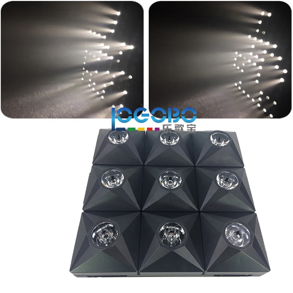 

Wholesale 8x Diamond Stage DJ Matrix Beam LED matrix effect and Audience blinder 3x3 Panel display strobe laser light for sale