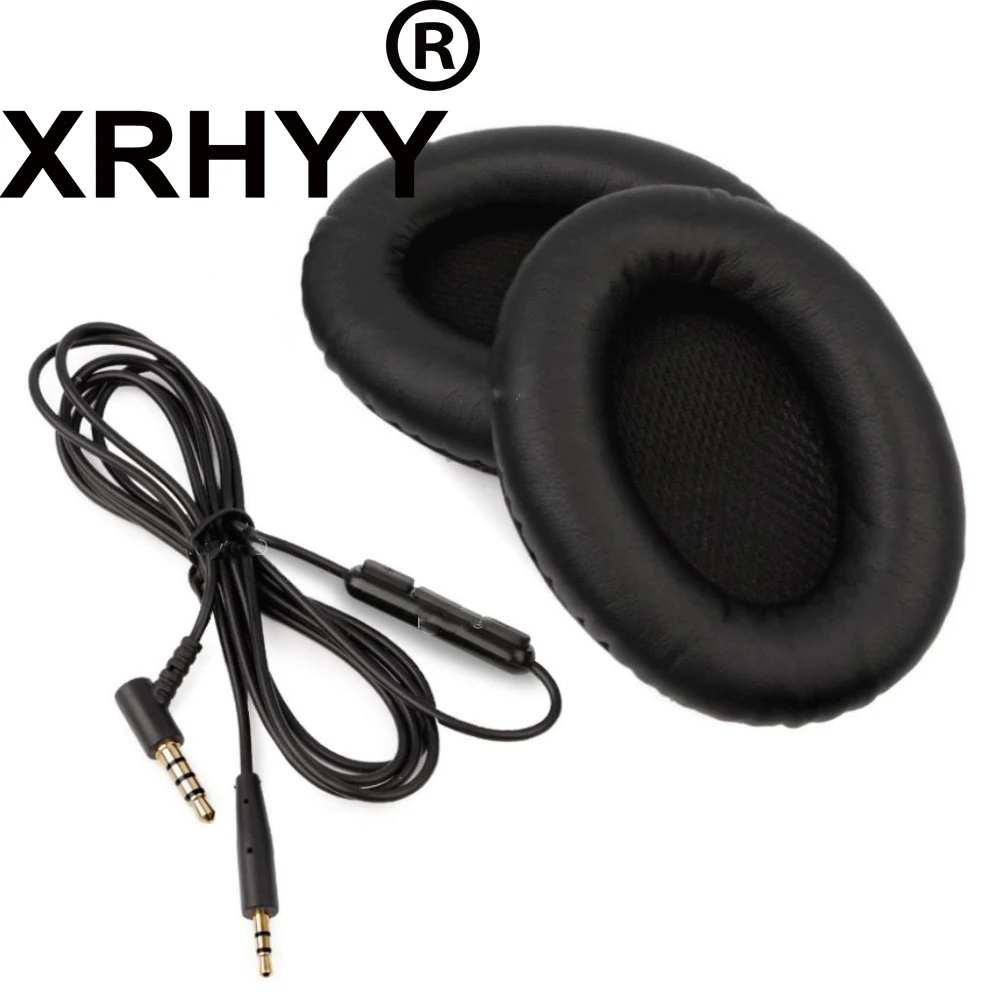 XRHYY Replacement Headset Wire & Ear Pads For Bose QC25 Headphones