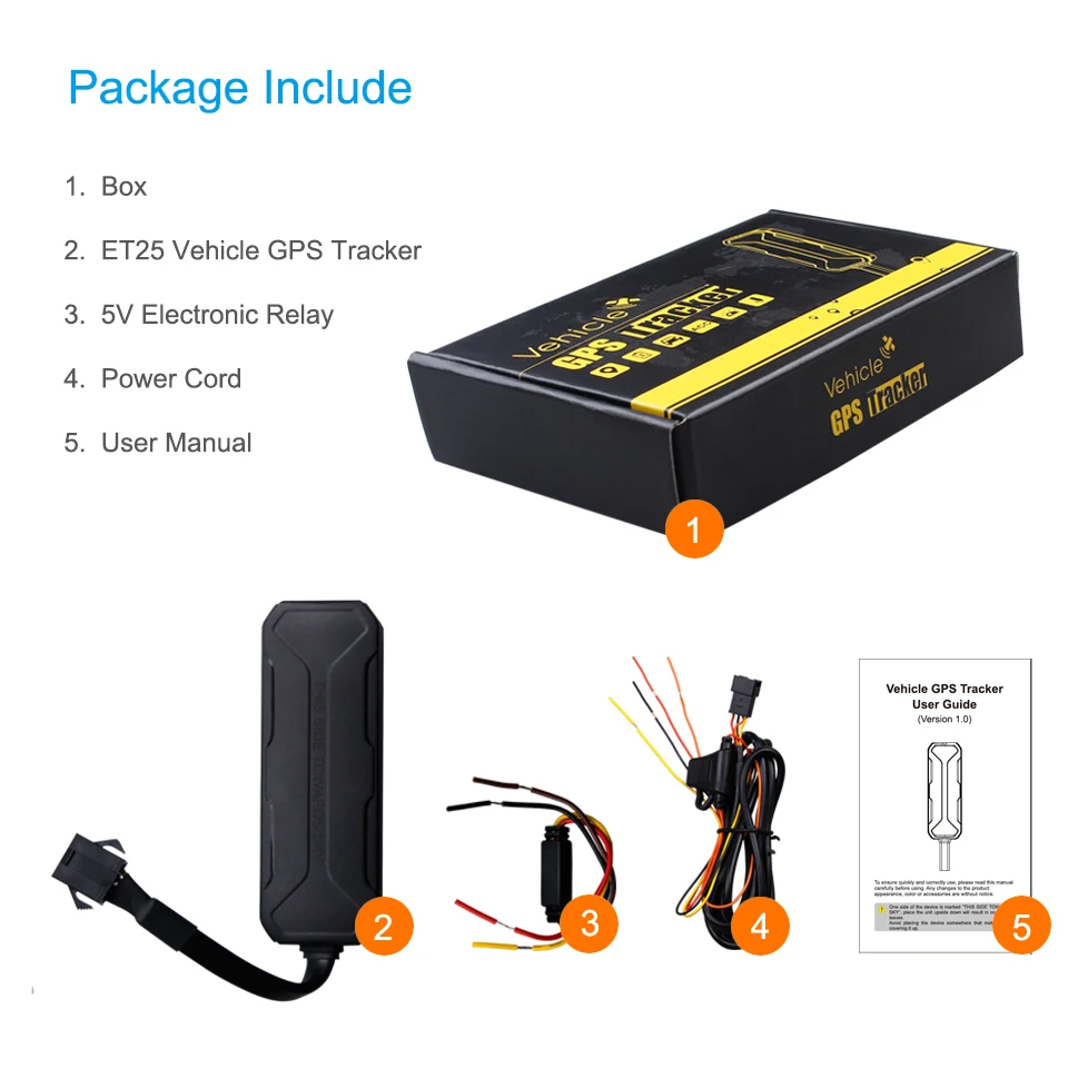 E-BIKE GPS TRACKER ELECTRIC VEHICLE LOCATOR CAR TRACKING DEVICE SYSTEM 9-90VDC