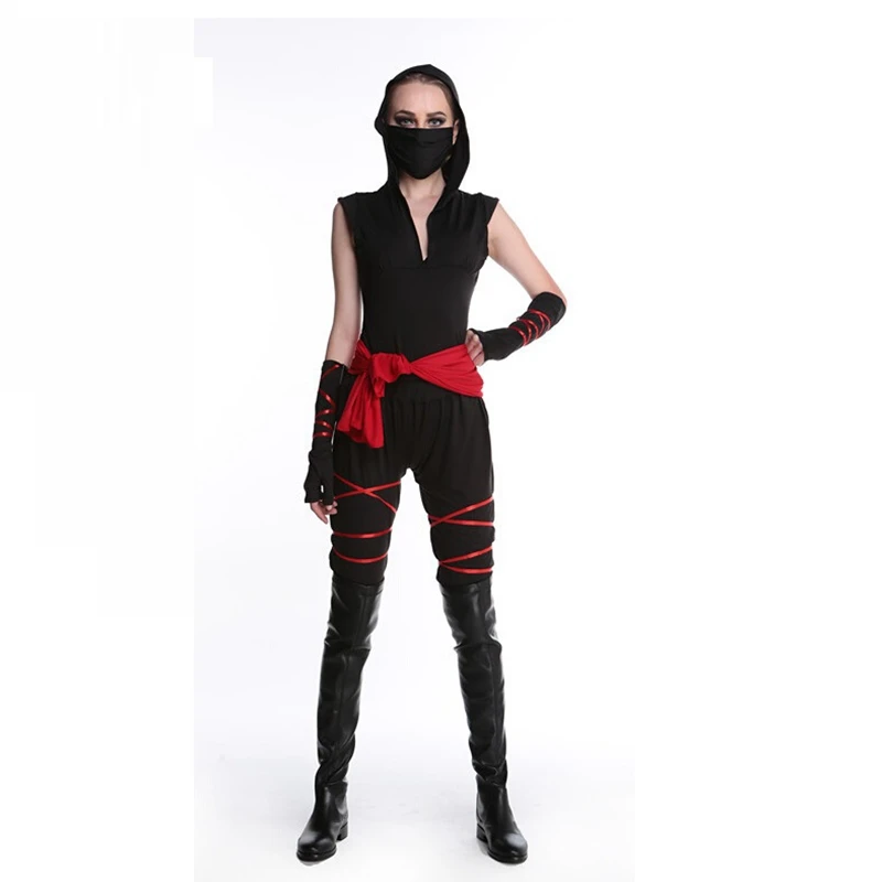 Halloween Japanese Ninja Cosplay Costume Dress Women Warrior Costume Halloween Costumes For