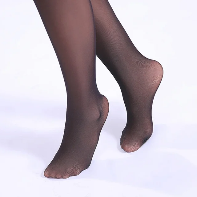 New Female Stockings Winter Tights Black Nylon Stockings Crotchless