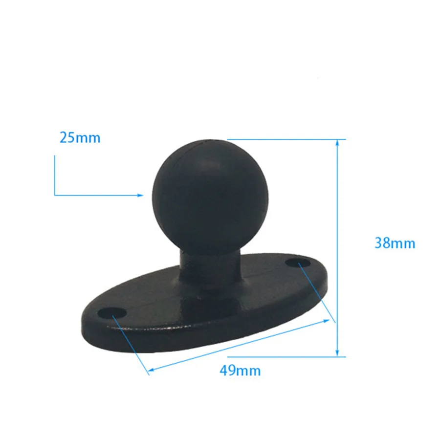 

Oval Shape Mounting Plate to 1 Inch Ball Mount Adapter for RAM Mounts for Garmin ZUMO Plate for Gopro Smartphones Extension Arm