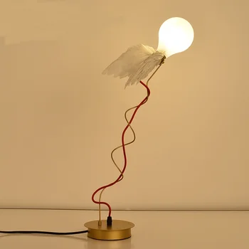 

northern originality table lamps design LED bedside angel wing personality study, bedroom art desk lamp ZA829728