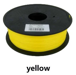3d Принтер Нити потребительский материал PLA ABS 1,75 мм/3 мм 1 кг высокое качество белый цвет - Цвет: yellow
