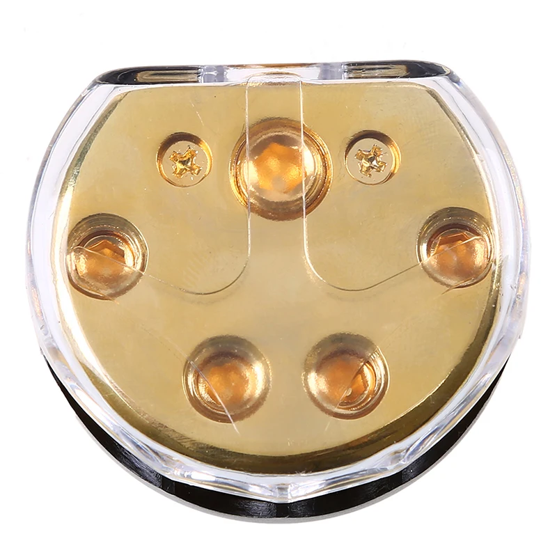 POSSBAY Audio coche distribuidor Bloque 2/3/4 vías salidas plástico cobre fusible soporte coche Audio amplificador sistema eléctrico