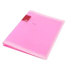 SOSW-пластик А5 бумага 20 карманов файл папка для документов, розовый