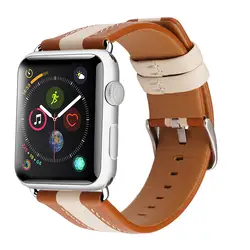 Ремень из натуральной кожи для серии 4 Apple Watch 40 мм 44 полосы Новые наручный ремешок для iwatch, Версия 1, 2, 3 38 мм 42 мм браслет