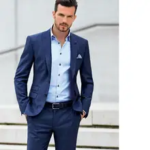 Custom men’s suit two-piece wedding the groom best man suit style fashion trends of leisure Christmas party men’s suit