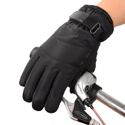 Зимние мужские перчатки утолщенные непромокаемые лыжные теплые ветрозащитные хлопковые перчатки