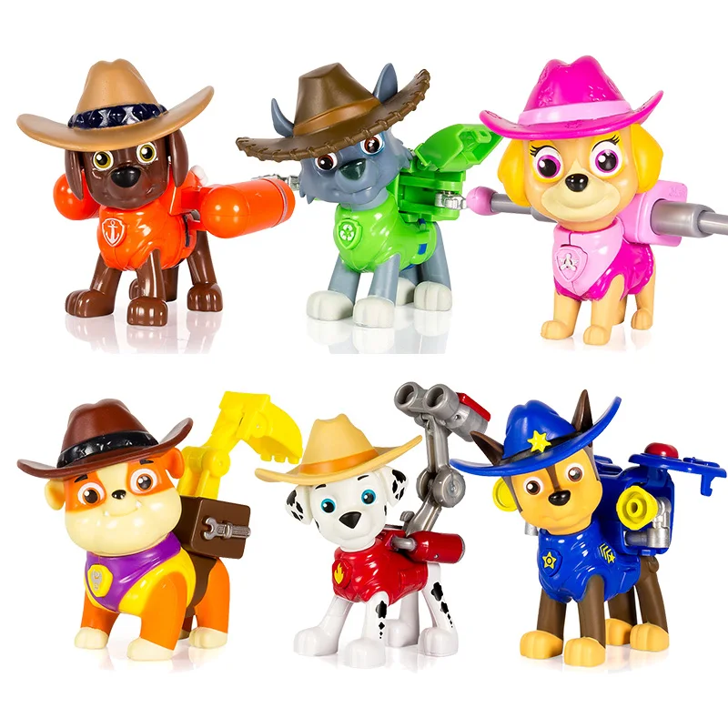 Genuine Paw Patrol Dog Puppy Car Patrulla Canina Toys Action Figure Model Toy Marshall Chase Vehicle Cars For Kids Birthday Gift