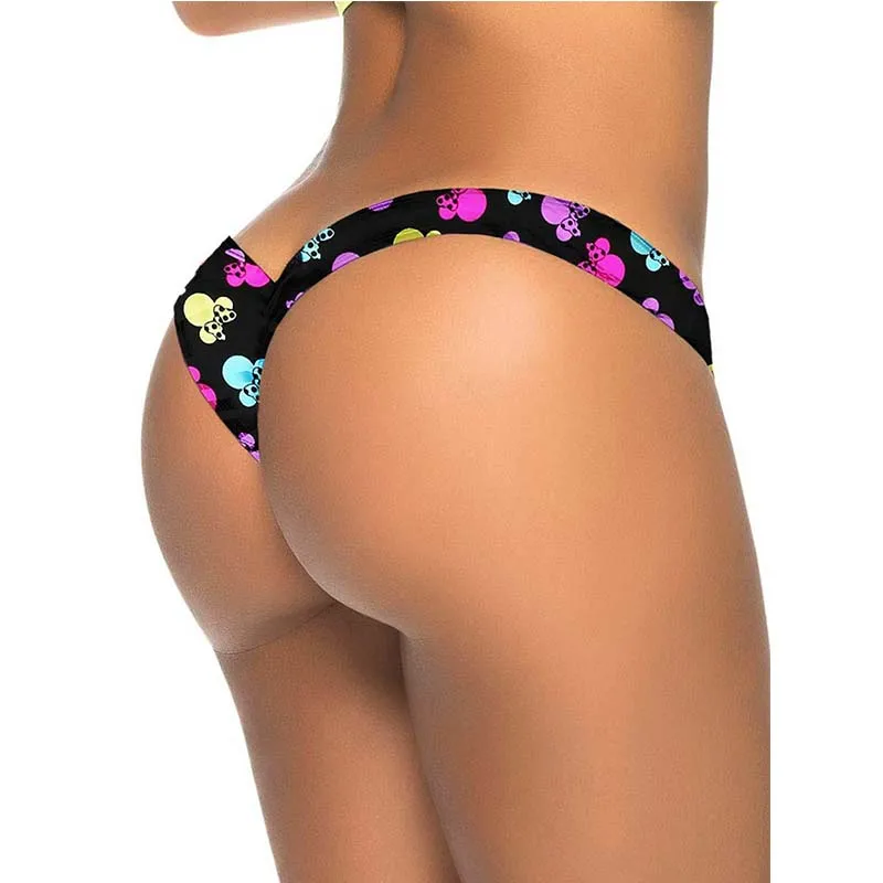 

2019 sexy bikini bottom women swimwear thong brazilian swimsuit trunk micro briefs Panties Underwear