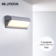 Mlzaosn Nordic Открытый Бра вилла сад балкон двор Лампы для мотоциклов Водонепроницаемый проход серый Фонари простой двор бра