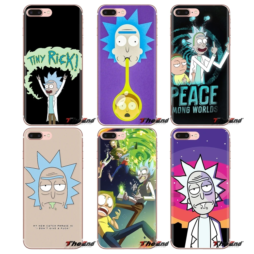 For LG Spirit Motorola Moto X4 E4 E5 G5 G5S G6 Z Z2 Z3 G2 G3 C Play Plus Mini Silicone Case Cover fashion cartoon Rick and Morty |