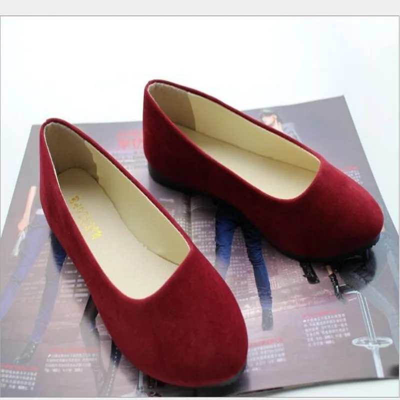 2023 spring autumn women's shoes flat shoes sweet multi-color working shoes foreign trade large size women's blue shoes  35-43