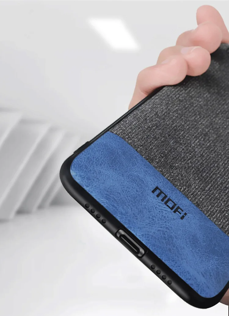 MOFi Fabirc Case For iphone X Case Cover Silicone Edge Shockproof Men Business For iphone X Back Cover For iphonex  Case iphone 6s plus phone case
